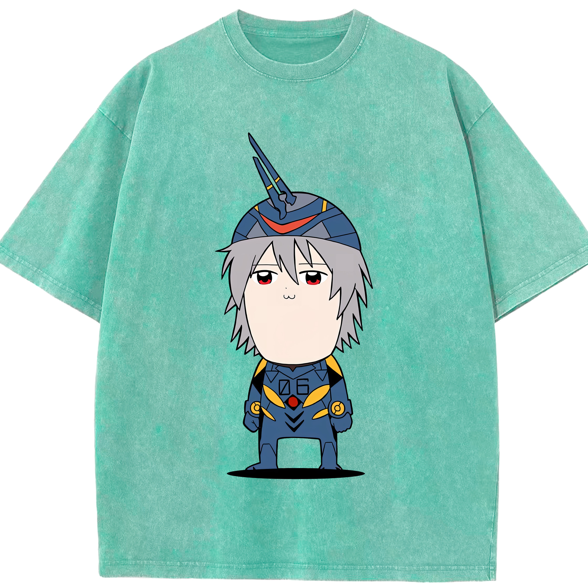 （画像用） EVA 新世紀エヴァンゲリオン 綿100% ヴィンテージ風 半袖Tシャツ（フロントプリント）